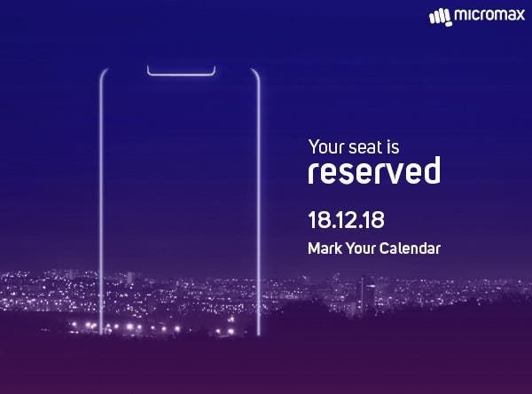 Micromax teases what might be its first notched smartphone