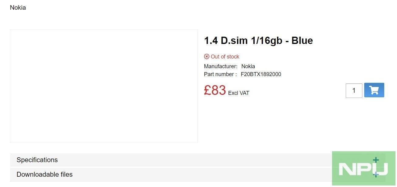 Nokia 1.4 price leaks: 1GB+16GB version to sell for about $114