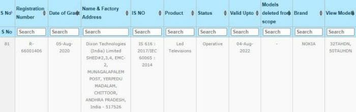 Nokia might soon launch 50-inch 4K and 32-inch FHD smart TVs in India
