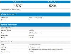 Nokia 7.2 4GB Variant Appeared on GeekBench: IFA 2019