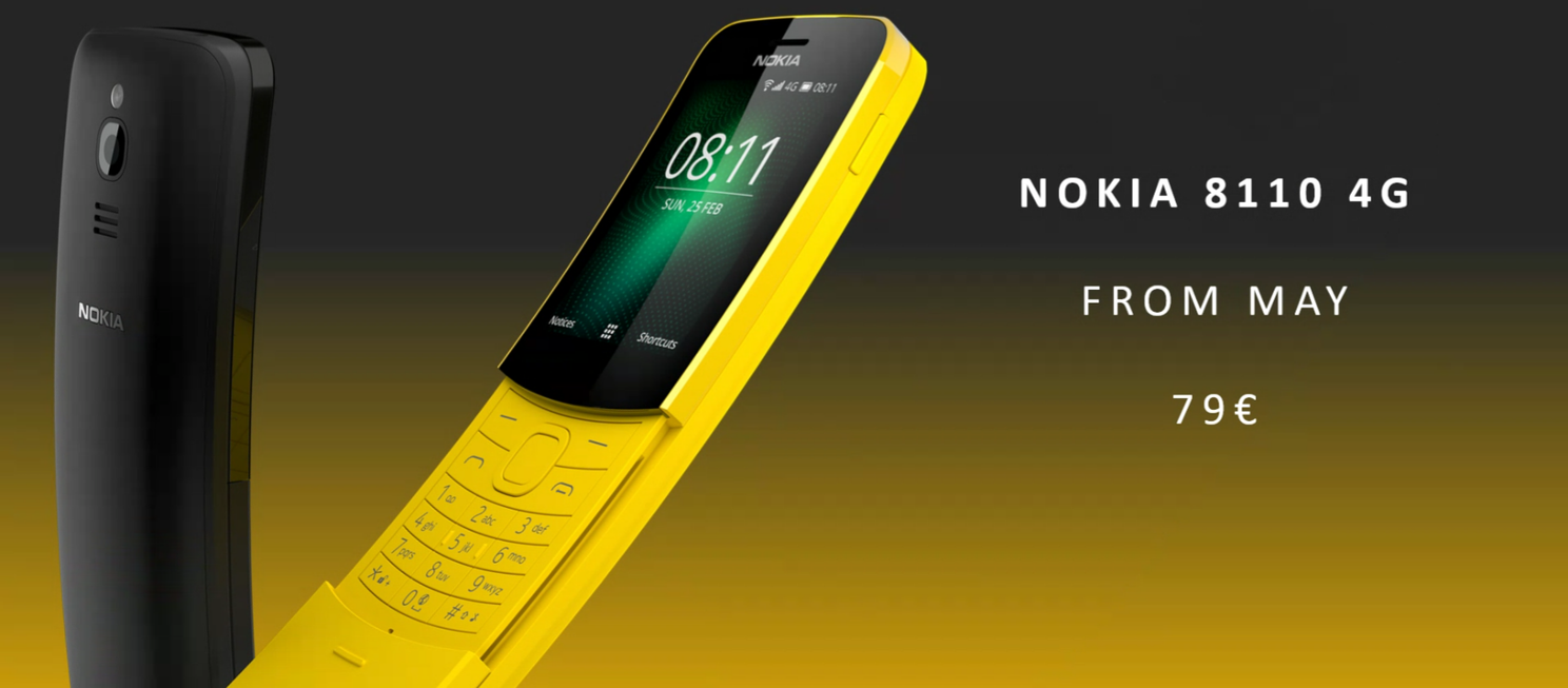Refurbished Nokia 8110 To Get A Rear Camera & 4G Network