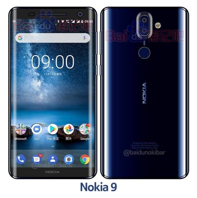 Nokia 9 leaks in glossy blue color, looks beautiful