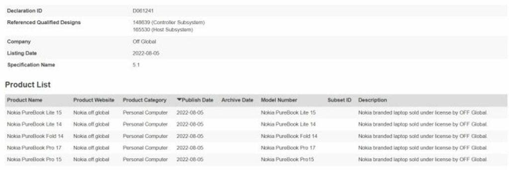 Nokia gamepad certified - Nokia PureBook Fold / PureBook Lite are coming