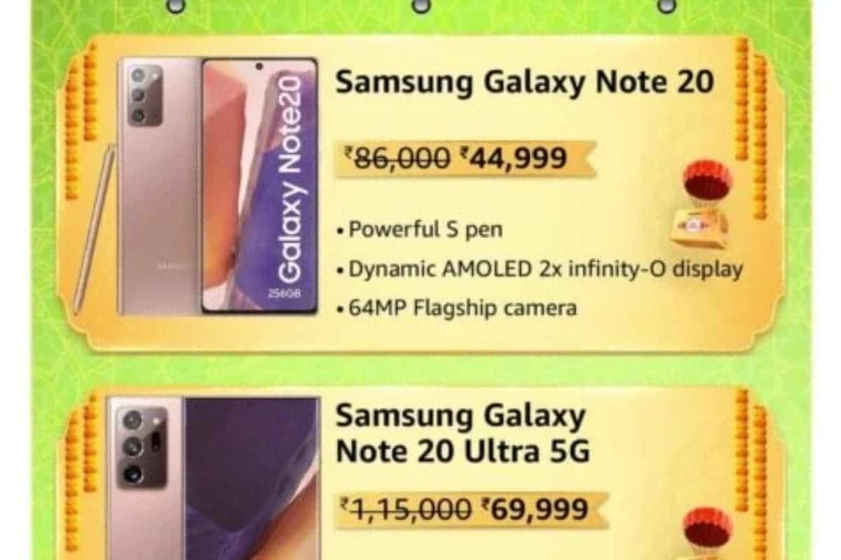 Samsung Galaxy Note 20 Series Could Be Heavily Discounted During Amazon's Great Indian Festival