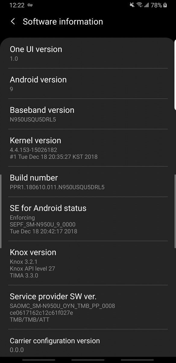 Here's the first look at One UI on Samsung Galaxy Note 8