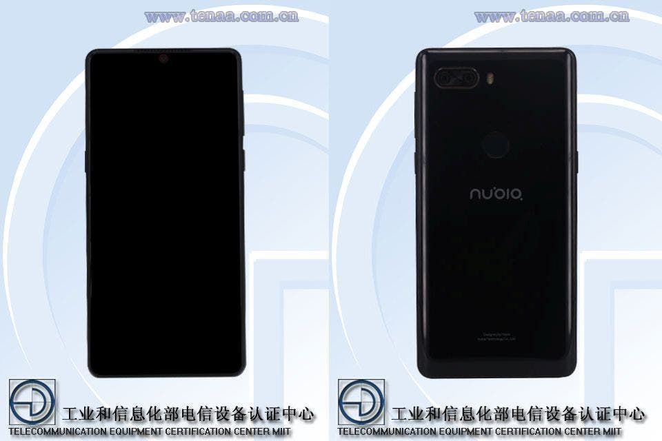Alleged Nubia Z18 with Snapdragon 845 chipset clears TENAA