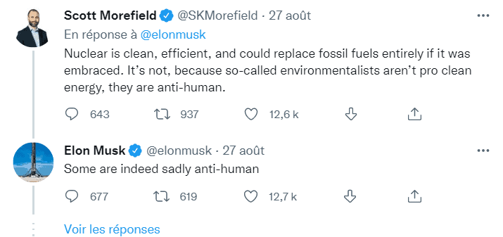 Elon Musk blasts environmentalists: shutting down nuclear power plants is 'anti-human'