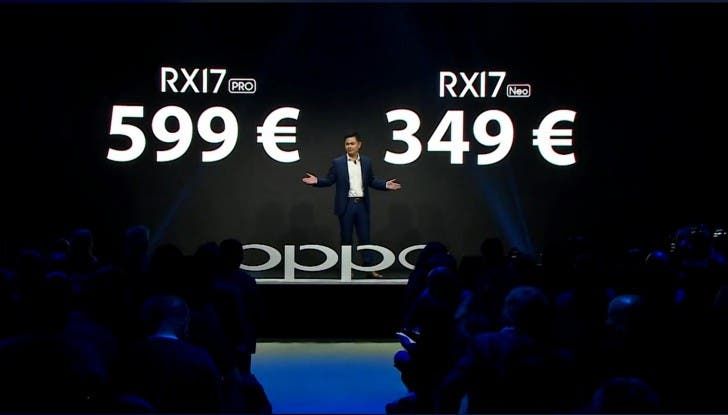 Oppo RX17 Pro and RX17 Neo to officially arrive Europe on November 16