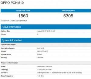 Oppo A9s Specifications Surfaced Online, to come with SD665 and 5000mAh battery
