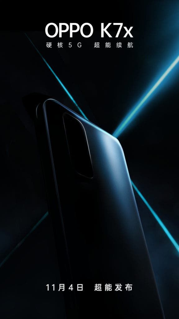Oppo K7x confirmed to launch with Dimensity 720 SoC on November 4
