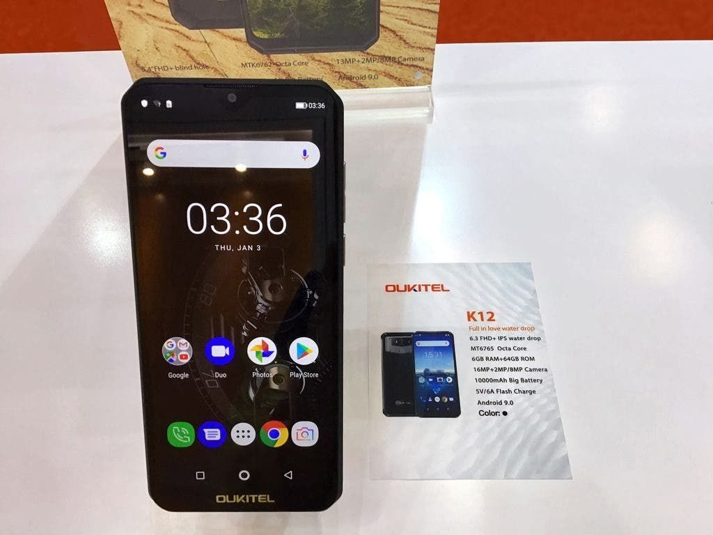 3 big battery OUKITEL smartphones showcased on Global Sources Expo HK