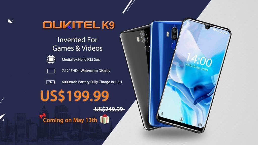 OUKITEL K9 presale coming on May 13th just for $199.99