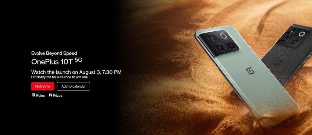 OnePlus 10T India Launch: Pay Re 1 To Pre-Register & Win The Phone