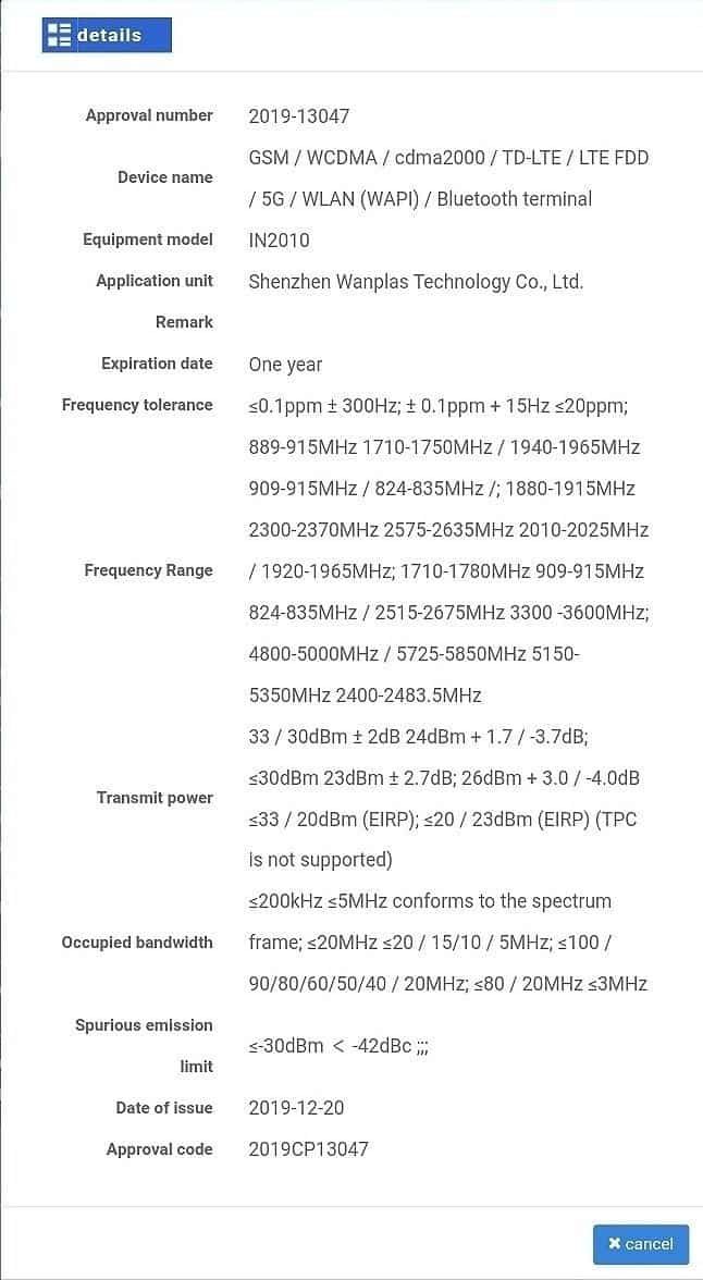 OnePlus 8 Pro frequency bands revealed