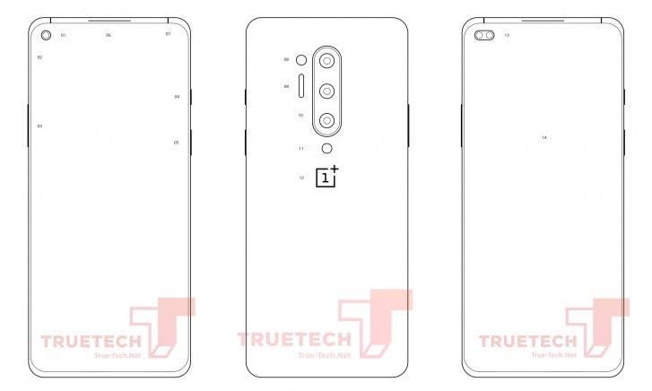 OnePlus 8 series official design leaks - uses a punch-hole camera