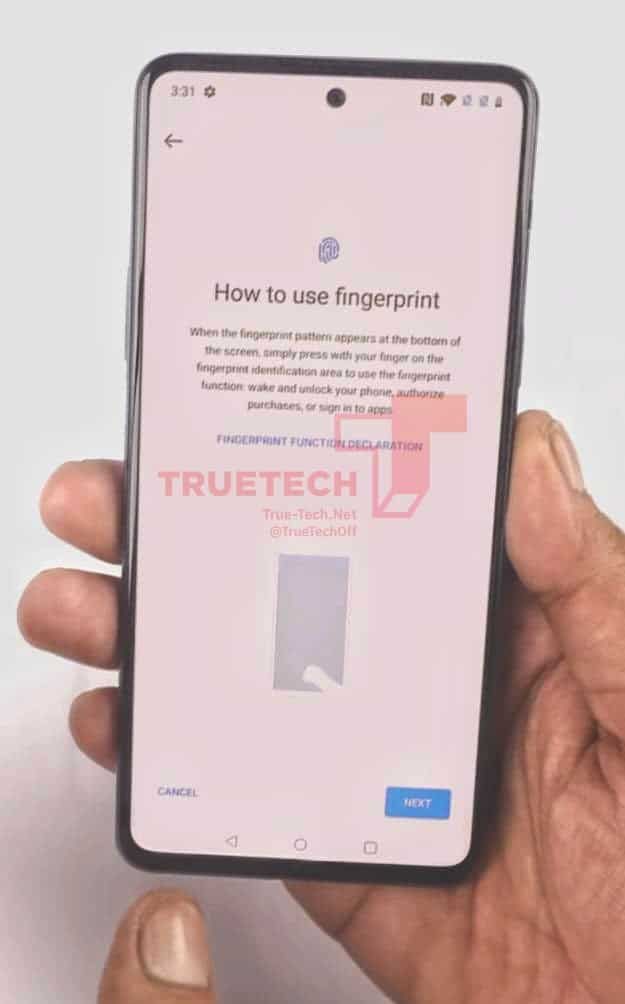 Suspected OnePlus Z real image shows a flat punch-hole display
