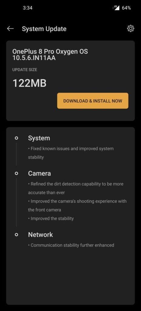 OnePlus 8/8 Pro: no green display anymore with OxygenOS 10.5.6