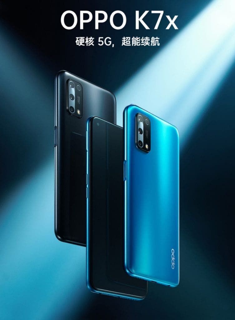 OPPO K7x with a 90Hz screen & 5000mAh battery is official