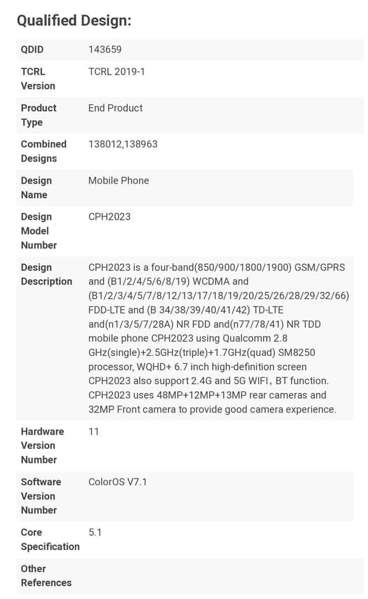 Oppo Find X2 Pro gets Bluetooth certification - exposes camera specs