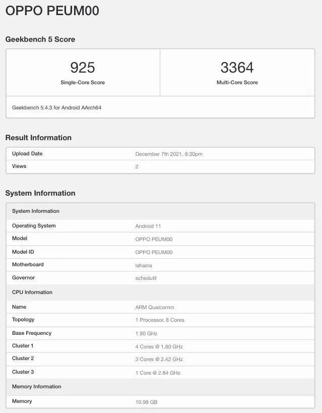 Oppo Foldable Phone Spotted On Geekbench With Snapdragon 888 SoC
