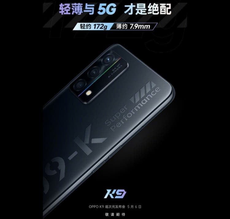 Oppo K9 5G smartphone will arrive with the Snapdragon 768G