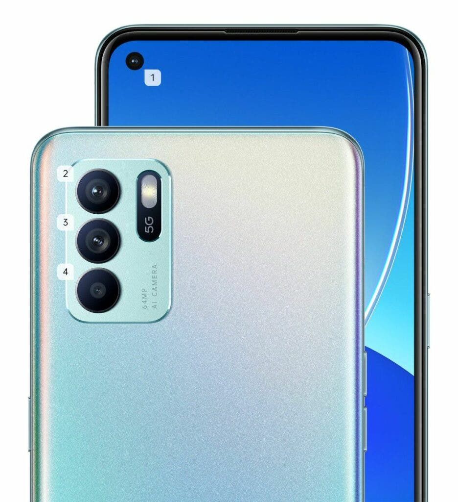 Oppo Reno6 Z leaked renders reveal triple-camera setup and design
