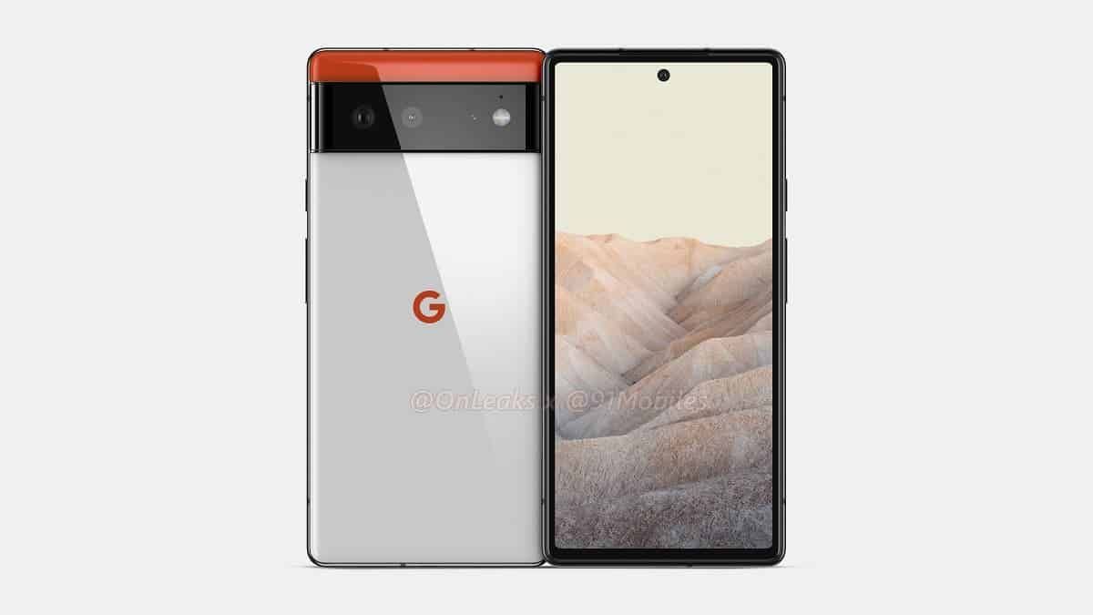Here is the Google Pixel 6 design from all sides