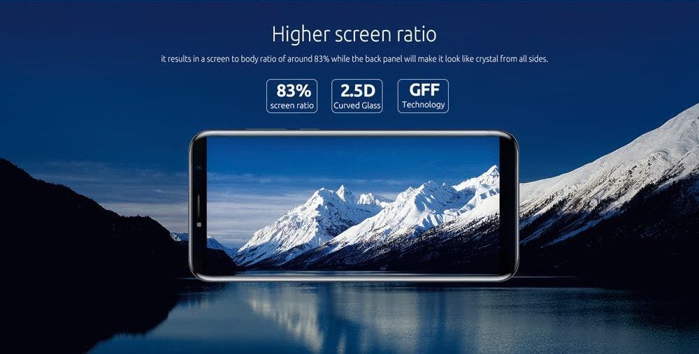 Big screen Cubot X18 phone discounted with our coupon