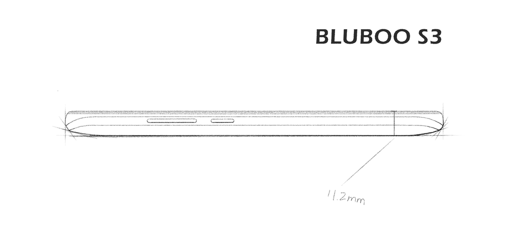 Design draft of the big battery BLUBOO S3 revealed