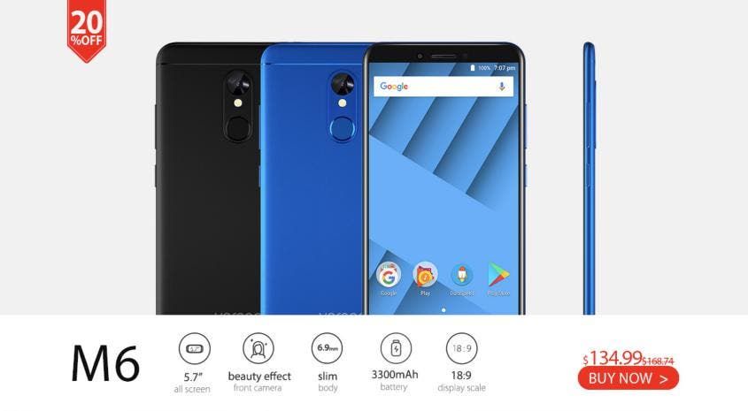 Vernee phones discounted up to 31% for the Aliexpress anniversary