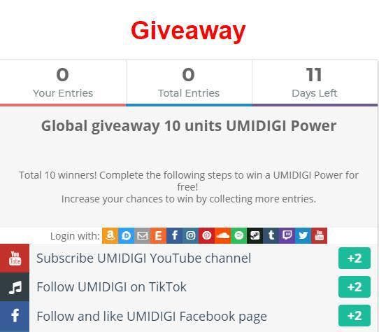 Big battery UMIDIGI Power launched with a giveaway event