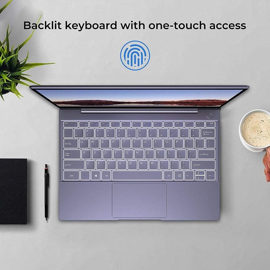 The XIDU Tour Pro has a full-size, backlit keyboard with one-touch access