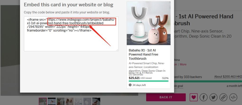 The world's first AI toothbrush "babahu X1" exceeding Indiegogo goals
