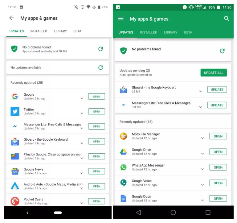 Google Play redesign with bright UI rolling out on Android