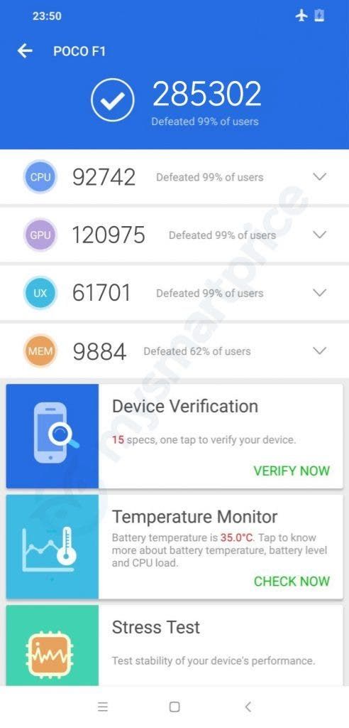 Xiaomi Pocophone F1 Passes by AnTuTu
