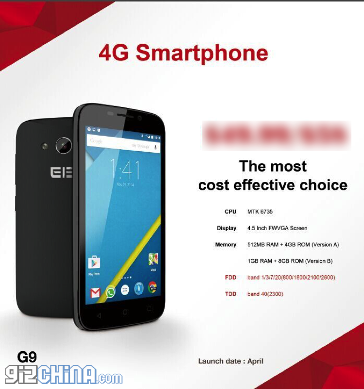 More details of the flagship 2K Elephone plus 3 other upcoming device