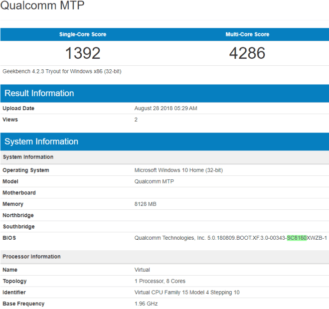 Snapdragon 8180 Appears On Geekbench - Its Better Than SD850