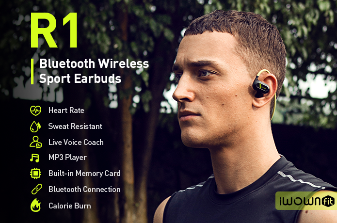 iWOWNfit R1 Bluetooth Wireless Sports Earbuds now on Indiegogo