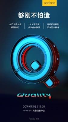 Realme Q latest teaser hints at MIL-STD-810G grade specs