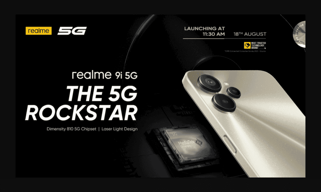 Realme 9i 5G specifications revealed ahead of India launch