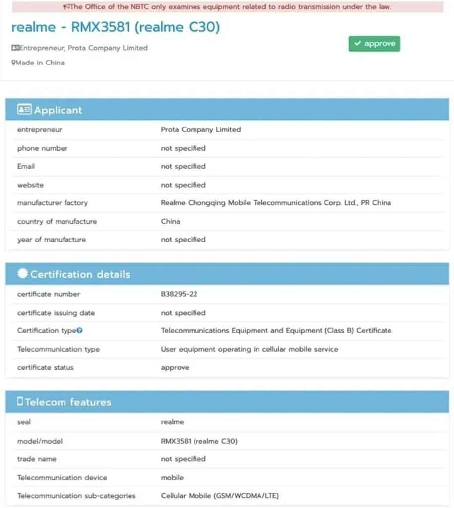 Realme C30 Bags BIS & Other Certifications, India Launch On The Cards
