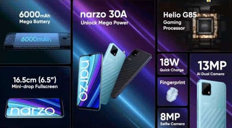 Realme Narzo 50A camera details appear online - gets multiple certs
