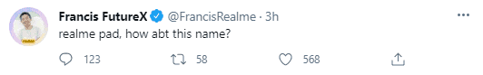 Realme Pad Vs Realme Tab - a Realme tablet is on its way