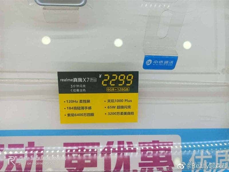Realme X7 Pro Pricing Leaked; Maybe Priced at RMB 2,299