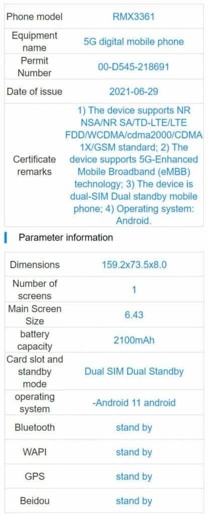 Realme X9 Series Passes Through TENAA And 3C Certification