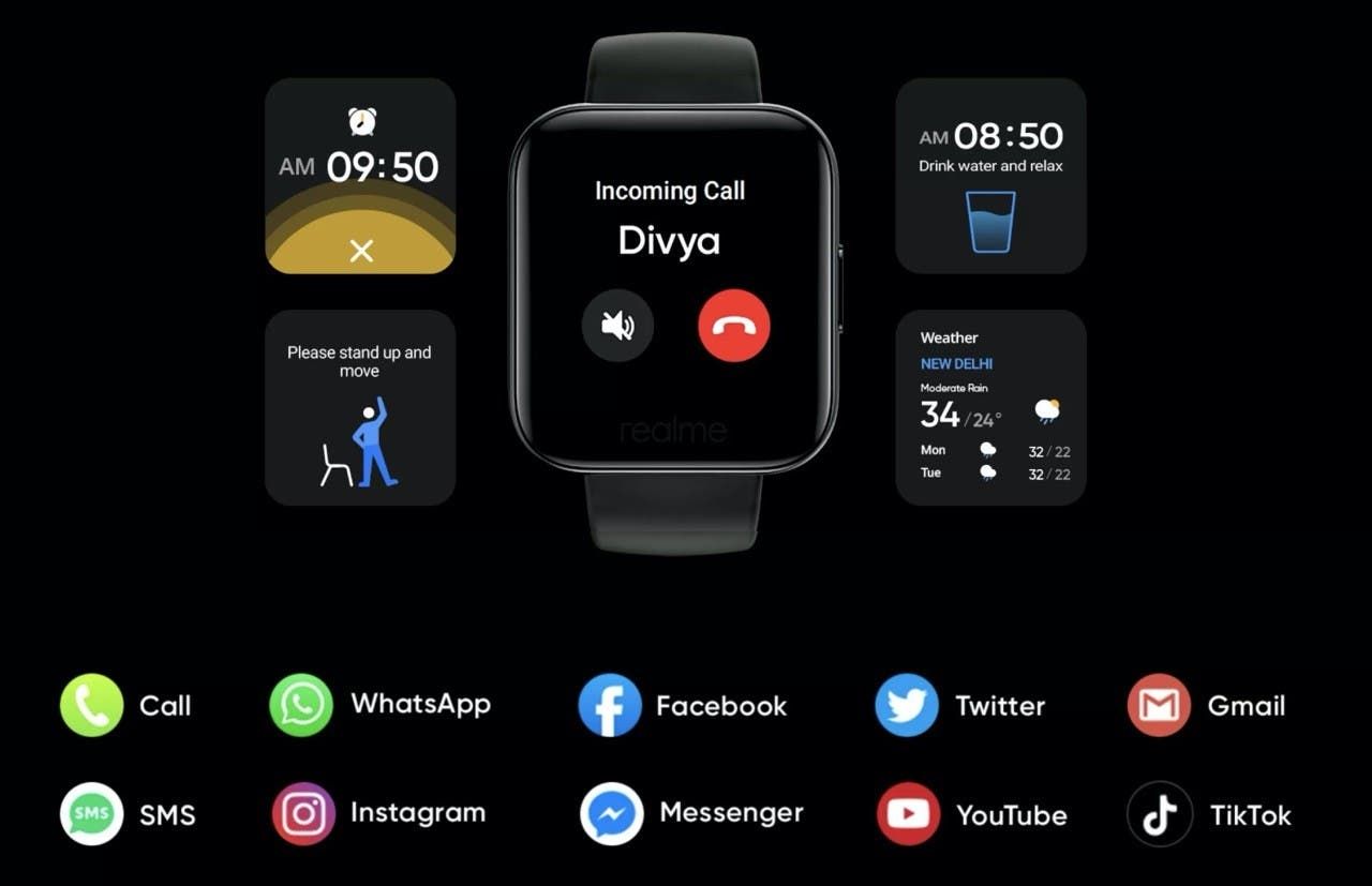 Realme Watch unveiled with SpO2 measurement and up to 9 days battery