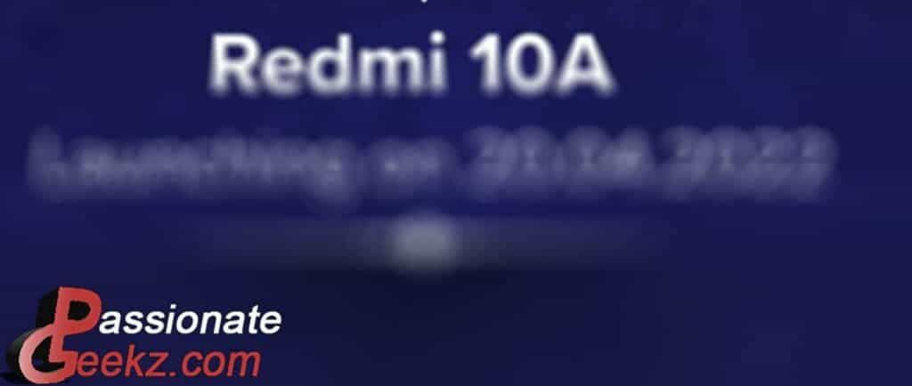 Redmi 10A Could Launch In India On April 20, See Price & Specs
