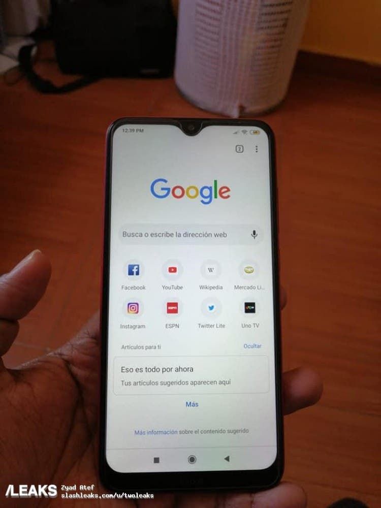 Redmi 8A real image appears online with a Snapdragon 439 SoC and 5000 mAh battery
