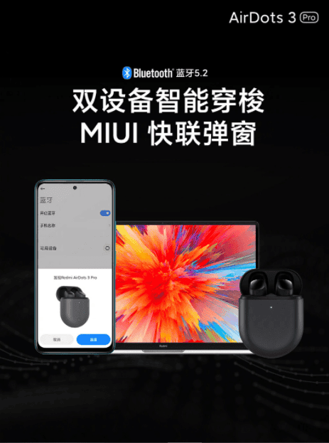 Redmi AirDots3 Pro true wireless headset released for 299 yuan ($47)