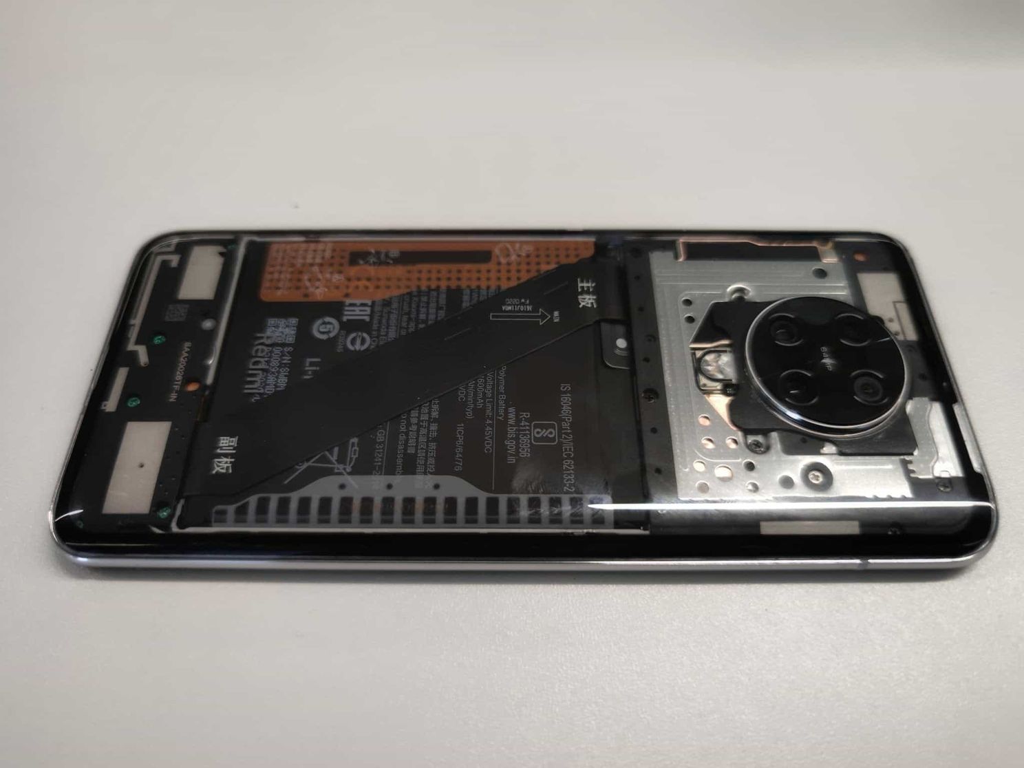 Xiaomi official shared images of the Redmi K30 Pro transparent custom edition